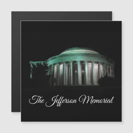 De Jefferson Memorial in de nacht van Magnet (Voorkant / Achterkant)