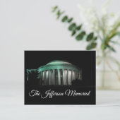 De Jefferson Memorial 's nachts Briefkaart (Staand voorkant)