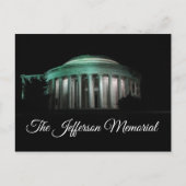 De Jefferson Memorial 's nachts Briefkaart (Voorkant)