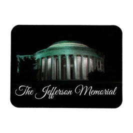 De Jefferson Memorial 's nachts Magneet