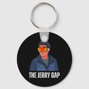 De Jerry Gap Skiet Grappige Skiën Grap Berg Humo Sleutelhanger