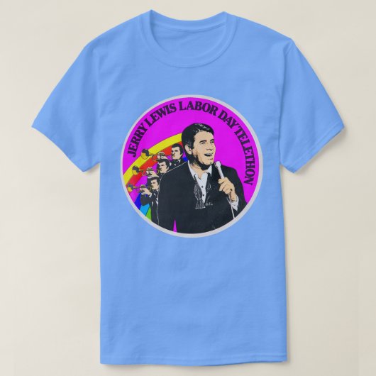 De Jerry Lewis Labor Day Telethon T-shirt (Design voorkant)