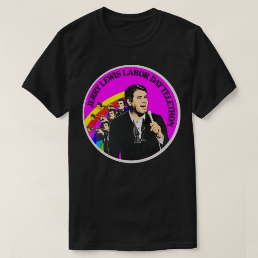 De Jerry Lewis Labor Day Telethon T-shirt (Design voorkant)