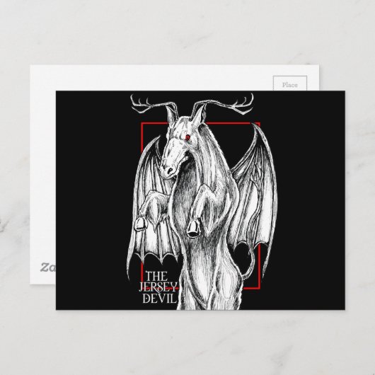 De Jersey Devil Briefkaart (Voorkant / Achterkant)