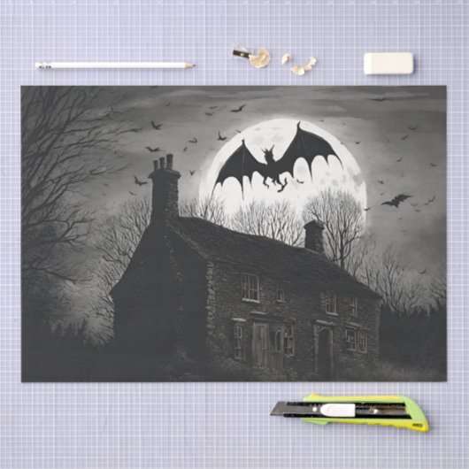 De Jersey Devil Cryptid Decoupage Tissuepapier (Craft)