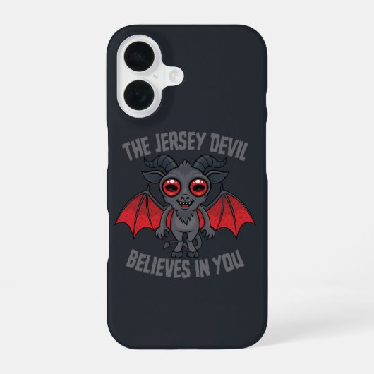 De Jersey Devil Gelooft in Jou iPhone 16 Hoesje (Achterkant)