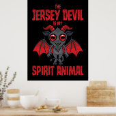 De Jersey Devil Is Mijn Geestdier Poster (Keuken)