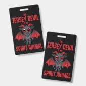 De Jersey Devil is mijn spirituele dier Badge (Voor- en achterkant)