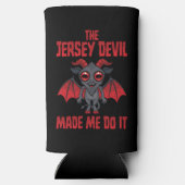De Jersey Devil Liet Me Het Doen Seltzer Blikjeskoeler (Achterkant)