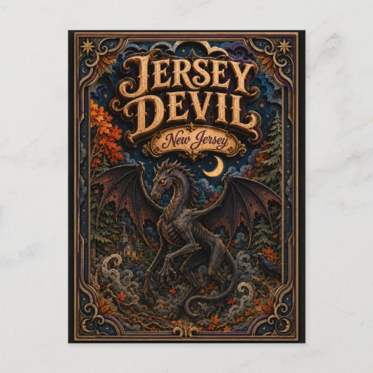 De Jersey Devil New Jersey Popcut Legends Briefkaart (Voorkant)