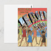 De Jersey Shore  Groeten Art Briefkaart (Voorkant / Achterkant)