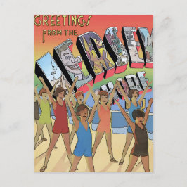 De Jersey Shore  Groeten Art Briefkaart