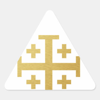 De Jerusalem Cross - Gold Edition Sticker