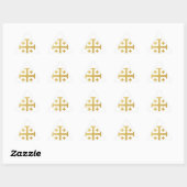 De Jerusalem Cross - Gold Edition Sticker (Vel)