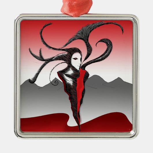 De jester metalen ornament (Voorkant)