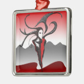 De jester metalen ornament (Links)