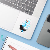 De Jestons | Rosie de Robot Sticker (Laptop met iPhone)