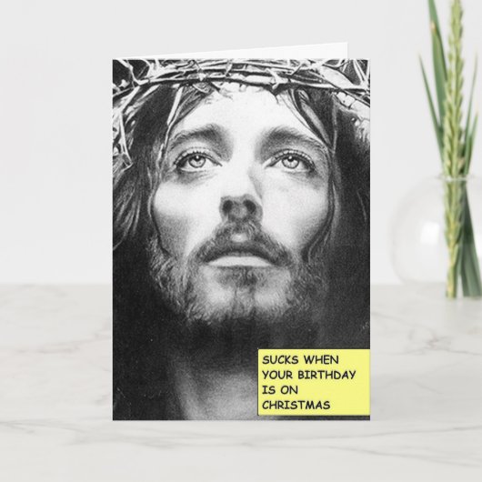 De Jesus Christmas Birthday Card Feestdagen Kaart (Voorkant)