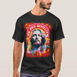 De Jesus Revolution 2.0 psychedelisch Christelijk T-shirt