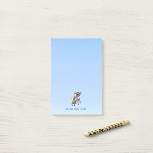 De Jetpackrit van de Koala Post-it® Notes (Op bureau)