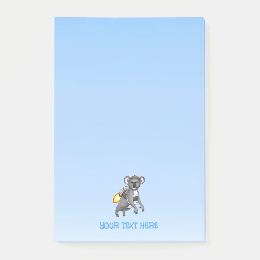 De Jetpackrit van de Koala Post-it® Notes (Voorkant)