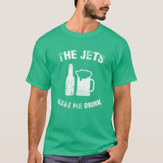 De Jets maken dat ik een groen T-shirt Drink Man