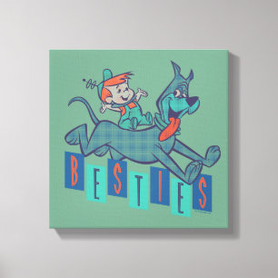 De Jetsons   Elroy & Astro Besties Canvas Afdruk