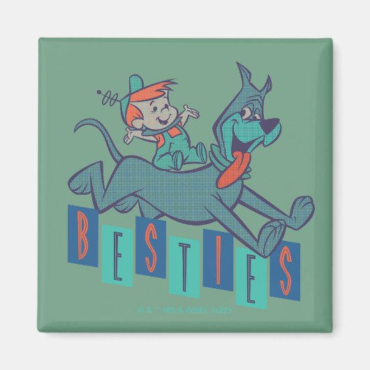 De Jetsons | Elroy & Astro Besties Magneet (Voorkant)
