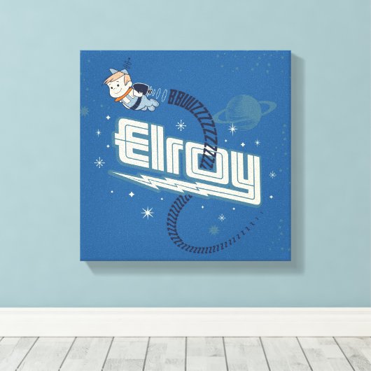 De Jetsons | Elroy BBUZZZZZZ Canvas Afdruk (Insitu (Houten vloer))