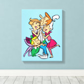 De Jetsons | Familie Canvas Afdruk (Insitu (Houten vloer))