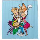 De Jetsons | Familie Douchegordijn (Voorkant)