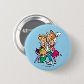 De Jetsons | Familie Ronde Button 5,7 Cm (Voorkant /achterkant)