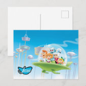De Jetsons | Familie vliegende auto Briefkaart (Voorkant / Achterkant)