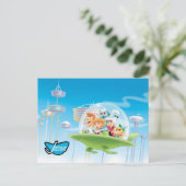 De Jetsons | Familie vliegende auto Briefkaart (Staand voorkant)