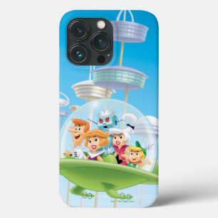 De Jetsons   Familie vliegende auto Case-Mate iPhone Case
