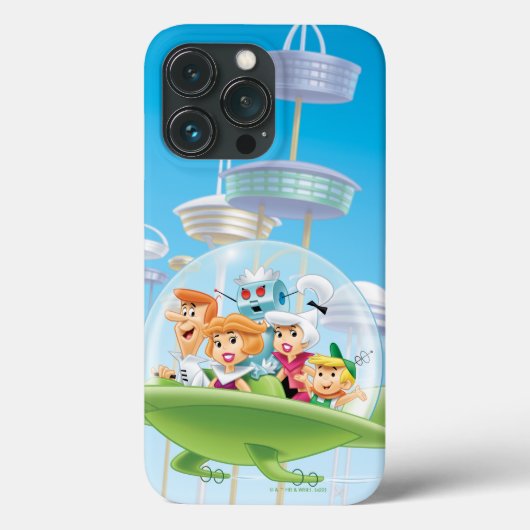 De Jetsons | Familie vliegende auto Case-Mate iPhone Case (Achterkant)