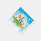 De Jetsons | Familie vliegende auto Servet (Hoek)