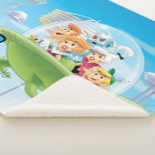 De Jetsons | Familie vliegende auto Sherpa Blanket Deken (3/4)