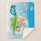 De Jetsons | Familie vliegende auto Sherpa Blanket Sherpa Deken (Voorkant)