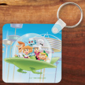 De Jetsons | Familie vliegende auto Sleutelhanger (Achterkant)