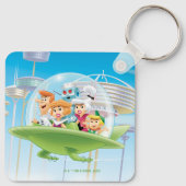 De Jetsons | Familie vliegende auto Sleutelhanger (Achterkant)