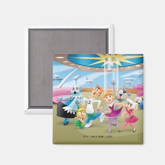 De Jetsons | Familiedanpartij Magneet (Voorkant / Achterkant)
