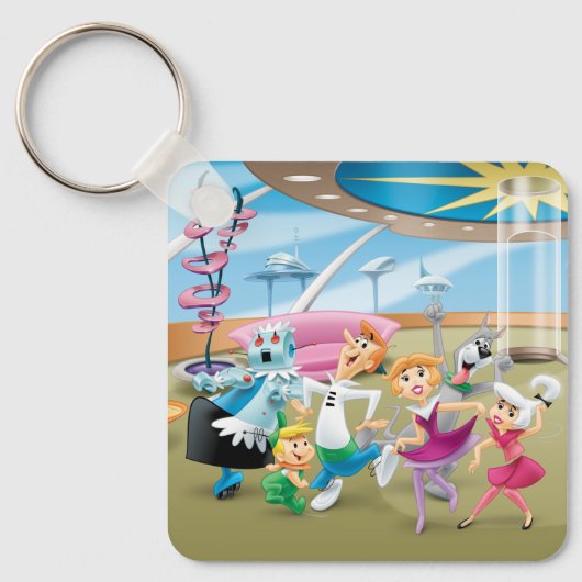 De Jetsons | Familiedanpartij Sleutelhanger (Voorkant)