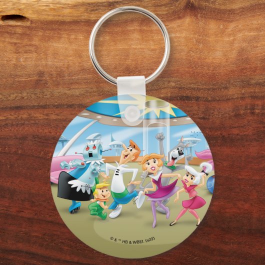 De Jetsons | Familiedanpartij Sleutelhanger (Voorkant)