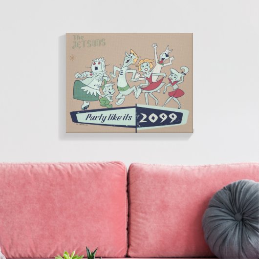 De Jetsons | Feestpartij 2099 Canvas Afdruk (Insitu (Woonkamer))
