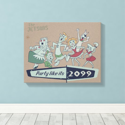 De Jetsons | Feestpartij 2099 Canvas Afdruk (Insitu (Houten vloer))