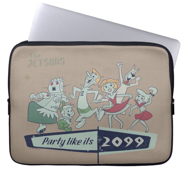 De Jetsons | Feestpartij 2099 Laptop Sleeve (Voorkant)
