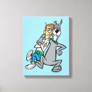 De Jetsons   George & Astro Buddies Canvas Afdruk