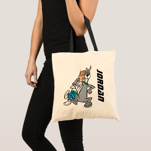 De Jetsons | George & Astro Buddies | Naam toevoeg Tote Bag (Voorkant (product))