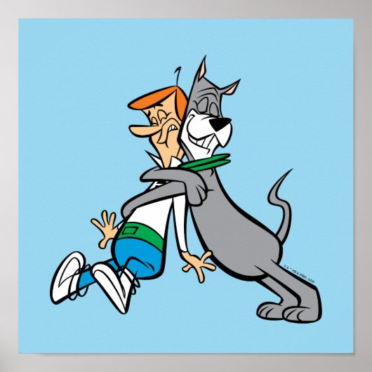 De Jetsons | George & Astro Hug Poster (Voorkant)